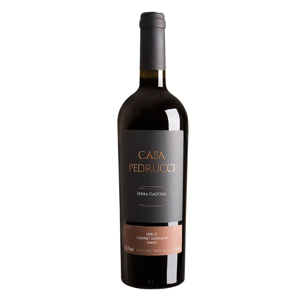 Vinho Casa Pedrucci Tinto Seco Brasil Reserva Cabernet Sauvignon, Merlot, Tannat 2022 750ml