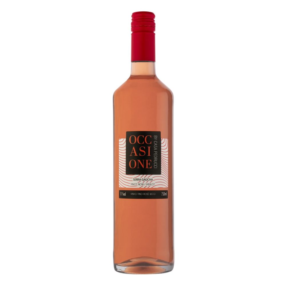 Vinho Casa Pedrucci Rosé Seco Brasil Occasione Merlot, Pinot Noir 750ml