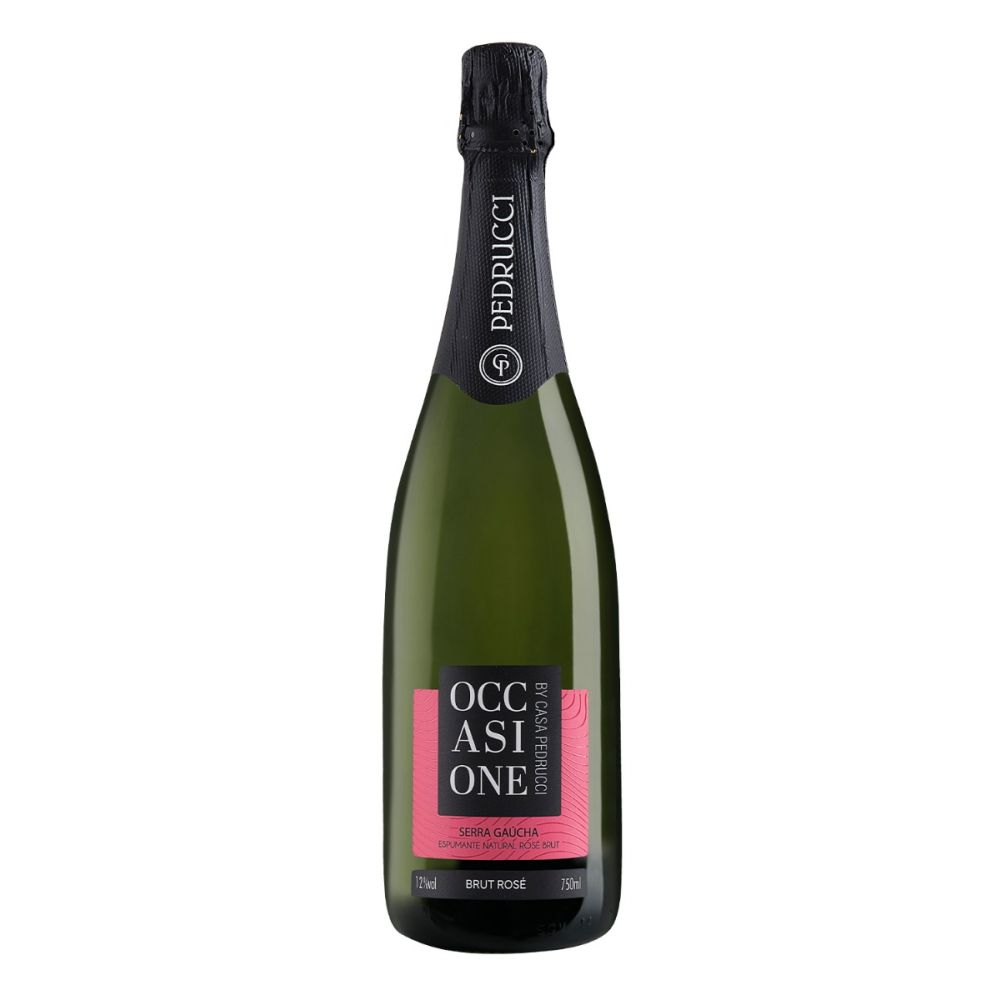 Espumante Casa Pedrucci Rosé Brut Brasil Occasione Merlot, Pinot Noir 750ml