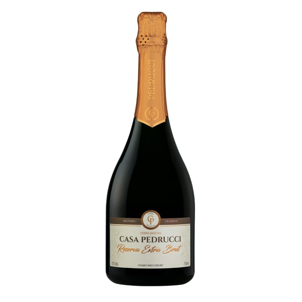 Espumante Casa Pedrucci Branco Brut Brasil Tradicional Chardonnay, Riesling, Trebbiano 2022 750ml