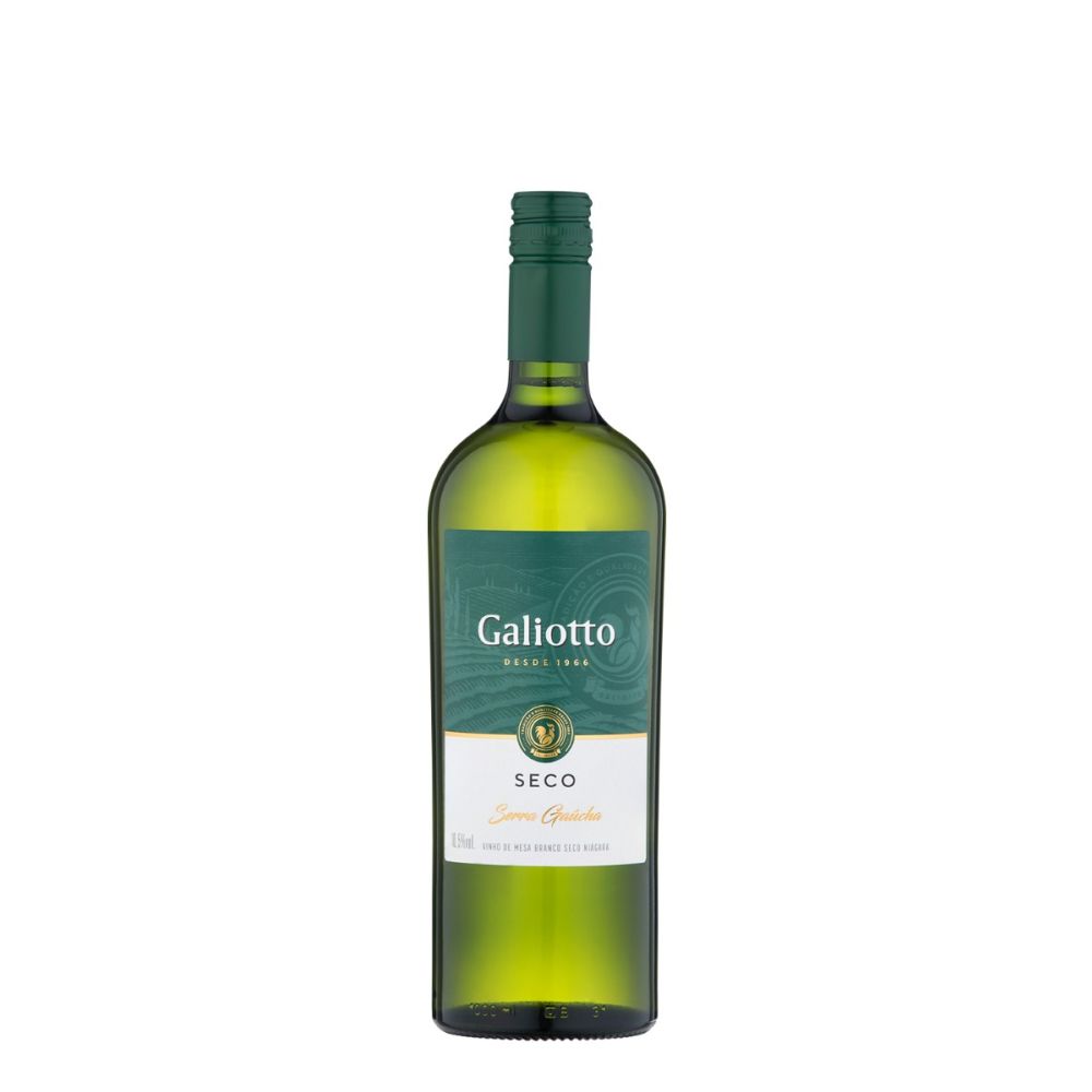 Vinho Galiotto Branco Seco Brasil Niágara 750ml