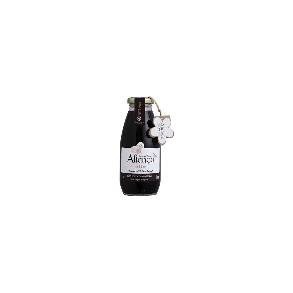 Suco de Uva Aliança Da Terra Tinto Integral 300 ml Cx c/ 12 unidades
